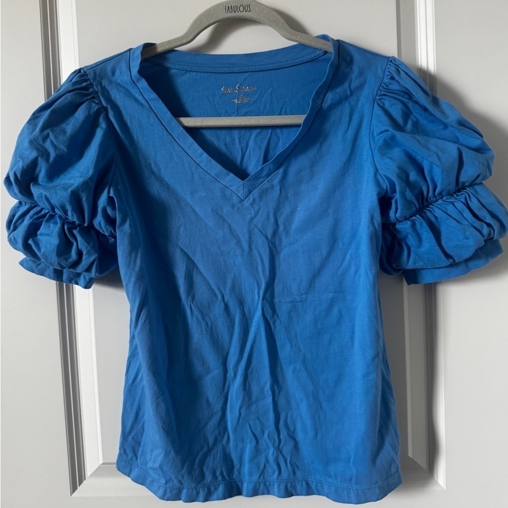 NWOT Lilly Pulitzer Dicola Top Boca Blue Size XS